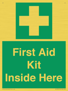 First Aid Kit Inside Here